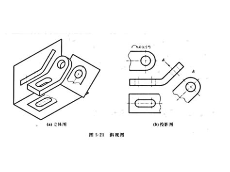 斜視圖|機械乾貨分享：機件常用表達方式